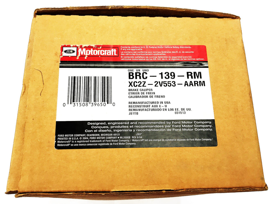 Motorcraft Ford Remanufactured Rear LH Brake Caliper OEM BRC-139-RM NOS