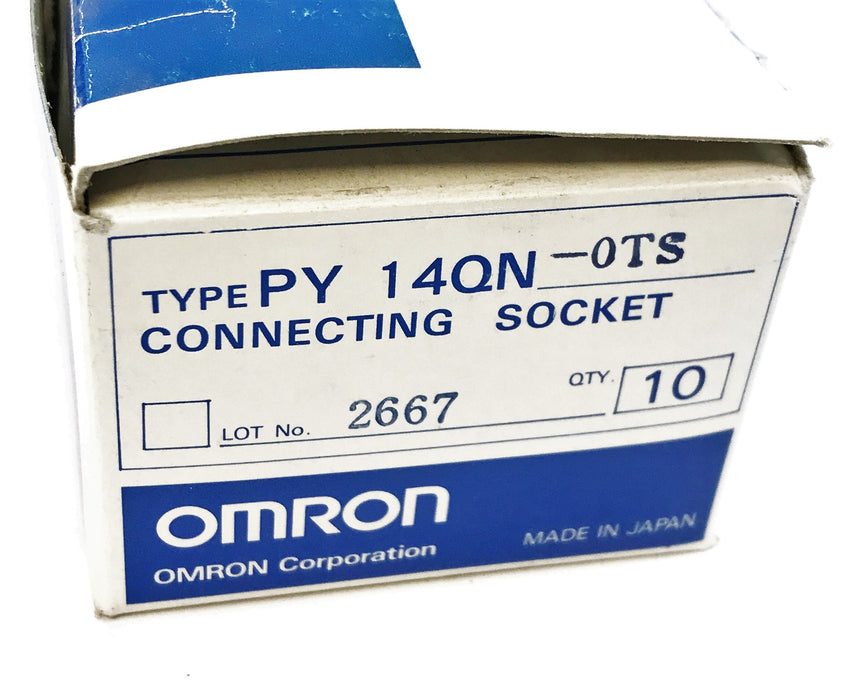 Omron Relay Socket PY14QN-0TS [Lot of 10] NOS
