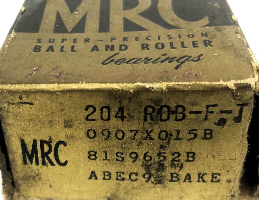 MRC ABEC 9 BAKE Angular Contact Ball Bearing Pair 204RDB-FT NOS