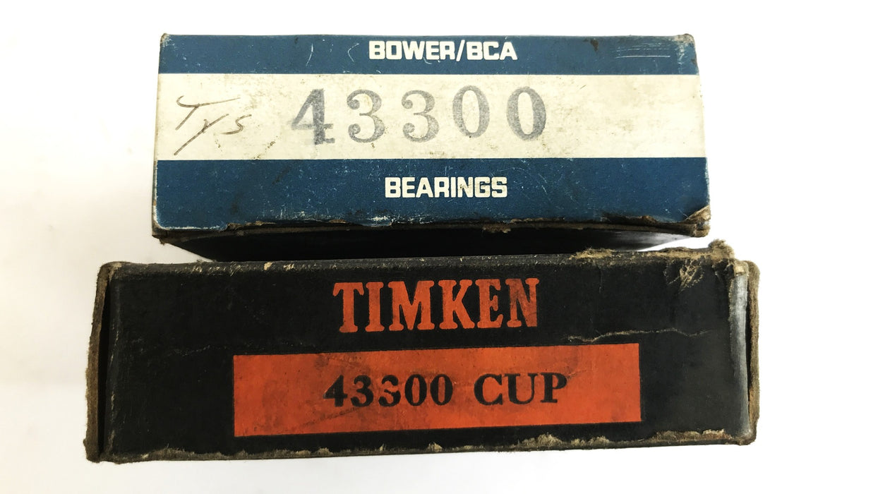 Timken/Bower Tapered Roller Cup 43300 {Lot of 2] NOS