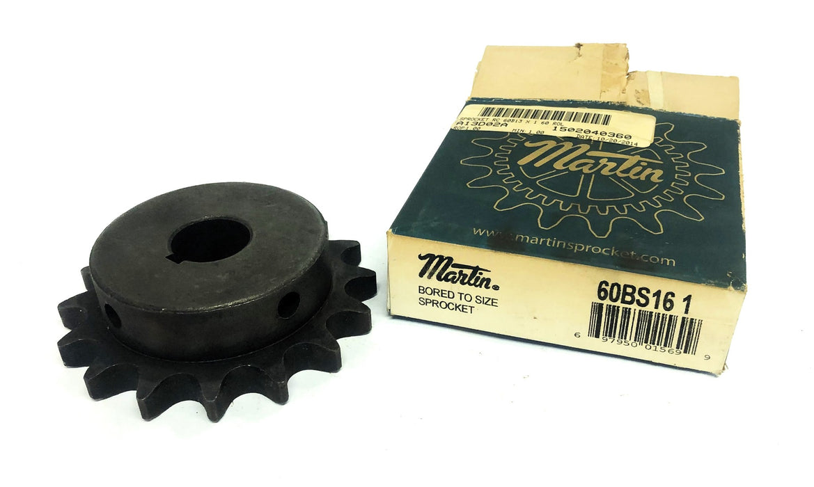 Martin 2 Screw Set 16 Tooth 1 Inch Bore Sprocket 60BS16-1 NOS