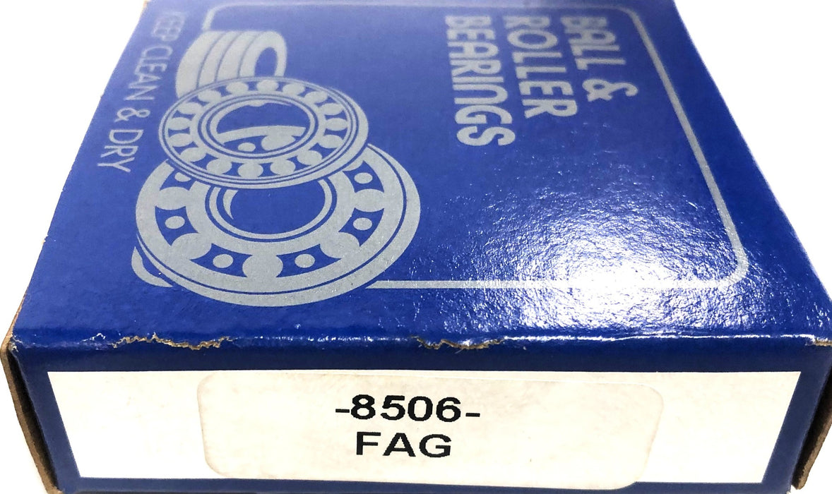 FAG Single Row Ball Bearing 8506 NOS