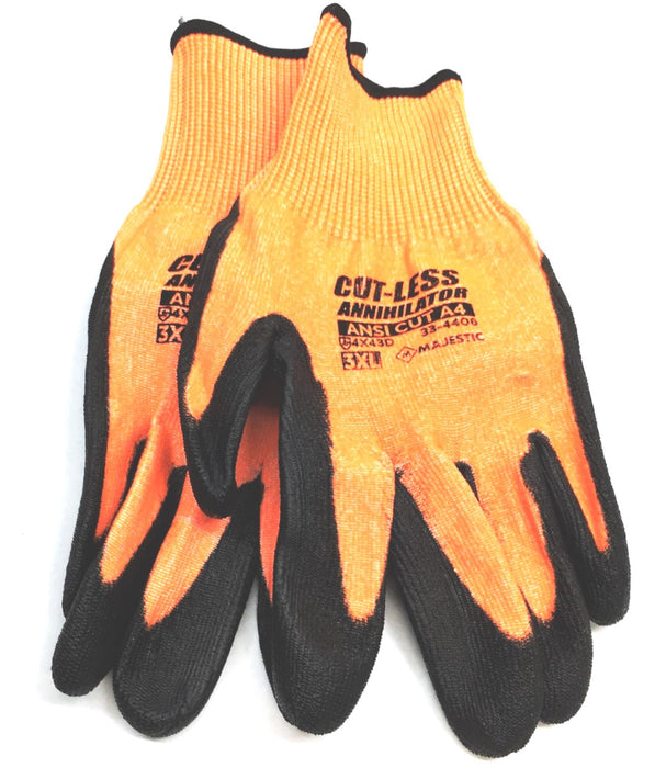 Majestic Size 3X-Large ANSI A4 Cut Resistant Glove 33-4406/X3 [Lot of 10] NOS