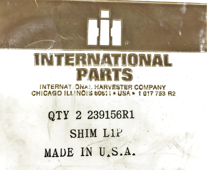 International Harvester Shims (2 Pcs.) 239156R1 NOS