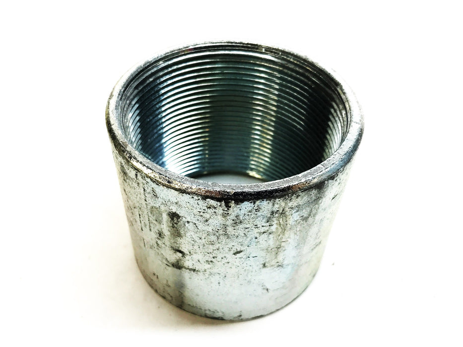 Unbranded 3" Threaded Galvanized Conduit Female-to-Female Union NOS