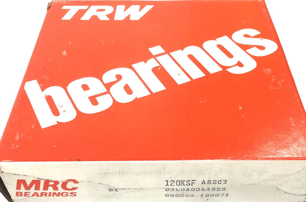 MRC TRW ABEC 3 Single Row Ball Bearing 120KSF NOS