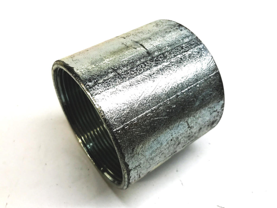 Unbranded 3" Threaded Galvanized Conduit Female-to-Female Union NOS
