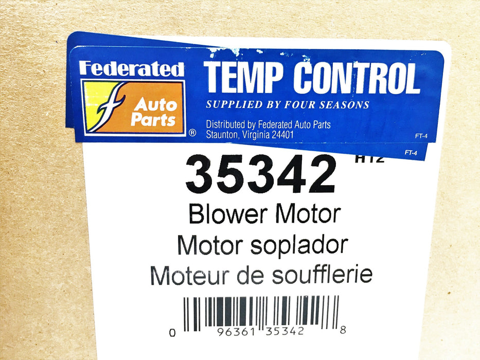 Federated Auto Parts Four Seasons Temp Control 12V Blower Motor 35342 NOS