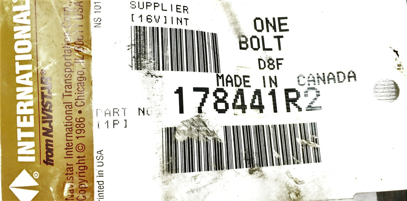 International/Navistar Bolt 178441R2 NOS
