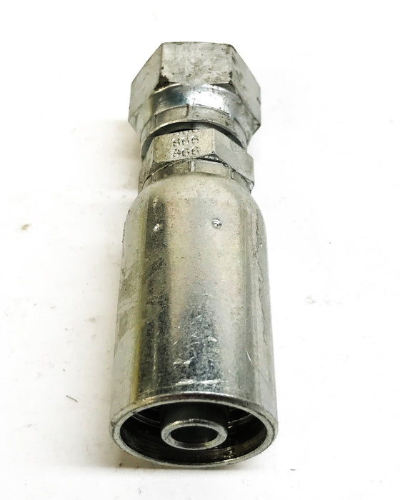 Eaton 3/8" x 3/8" Swivel Hydraulic Hose Fitting 06U-S66 [Lot of 2] NOS