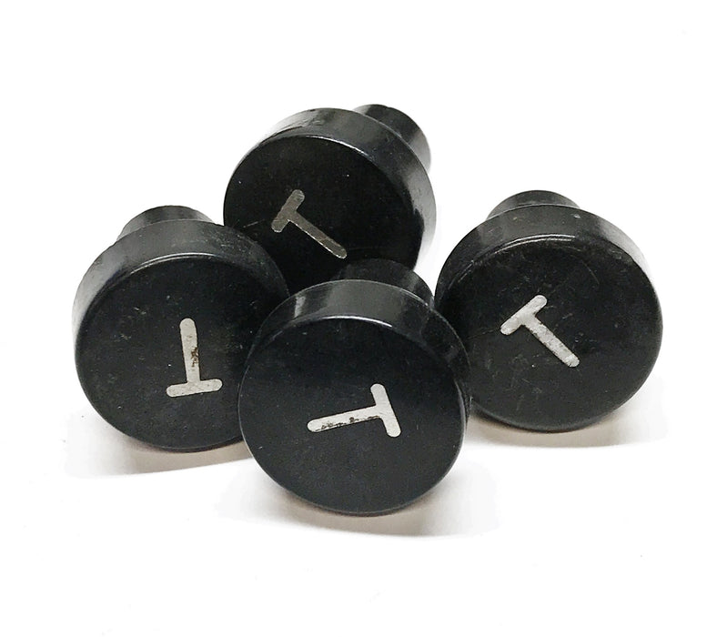 OTIS 7/8" Marked "T" Hot Stamped Elevator Panel Button A323AF1-T [Lot of 4]