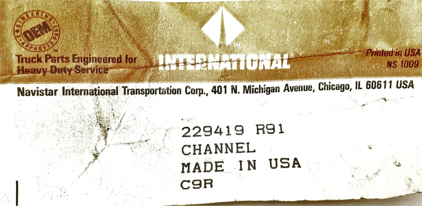 International/Navistar Channel 229419R91 NOS