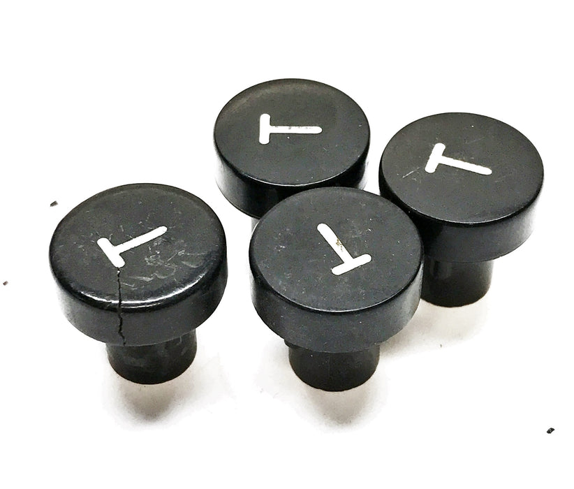 OTIS 7/8" Marked "T" Hot Stamped Elevator Panel Button A323AF1-T [Lot of 4]