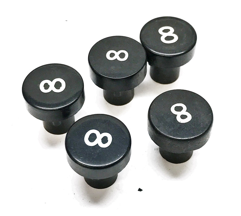 OTIS 7/8" Marked "8" Hot Stamped Elevator Panel Button A323AF1-8 [Lot of 5]