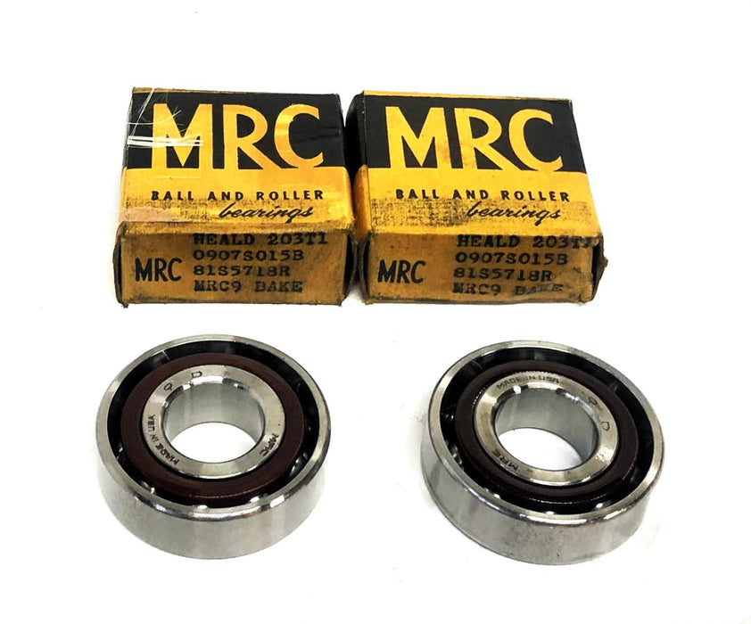 MRC HEALD 9 Bake Angular Contact Ball Bearing Pair 203T1 NOS