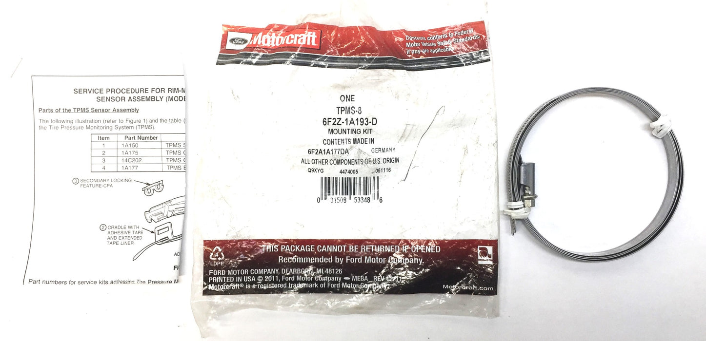 Ford/Motorcraft Mounting Band Only TPMS-8 (6F2Z-1A193-D) NOS