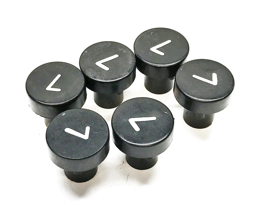 OTIS 7/8" Marked "7" Hot Stamped Elevator Panel Button A323AF1-7 [Lot of 6]