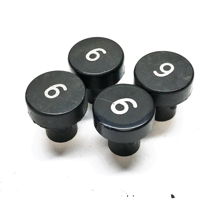 OTIS 7/8" Marked "6" Hot Stamped Elevator Panel Button A323AF1-6 [Lot of 4]