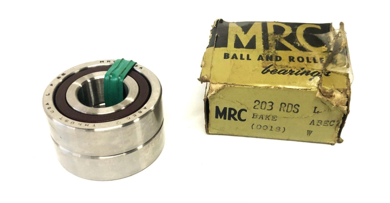 MRC ABEC 7 Angular Contact Ball Bearing Pair 203RDS-L NOS
