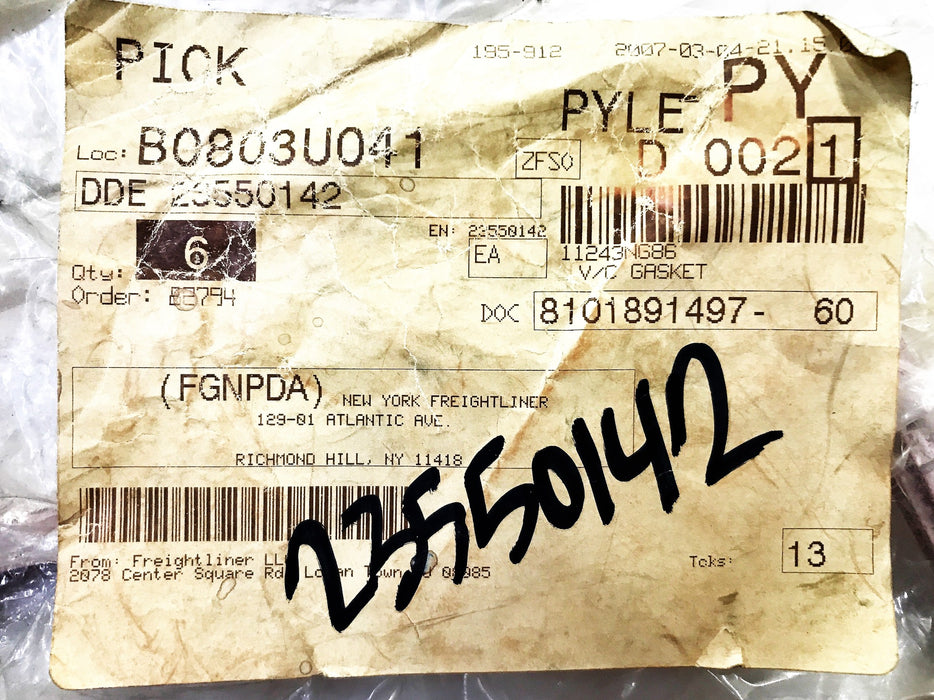 Detroit Diesel V/C Gasket DDE-23550142 [Lot of 2] NOS