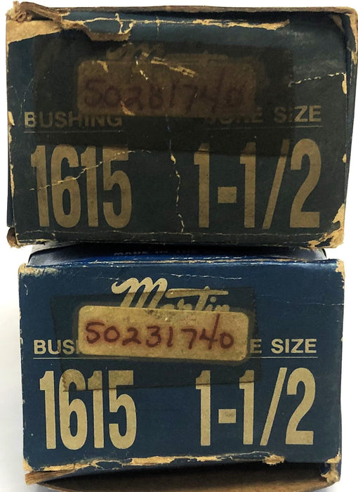 Martin 1-1/2 Split Taper Bushing 1615 [Lot of 2] NOS