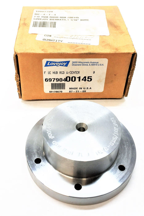 LOVEJOY/SIER-BATH F-Type Rigid Hub Solid Stock Bore 69790400145 NOS