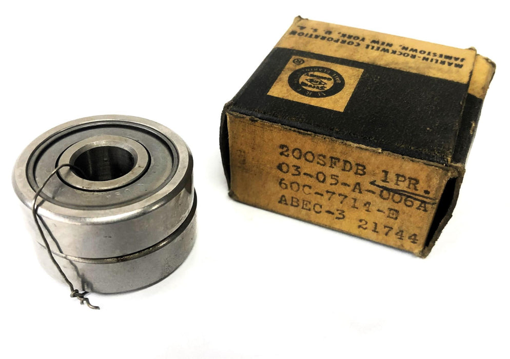 MRC ABEC 3 Angular Contact Ball Bearing Pair 200SFDB NOS
