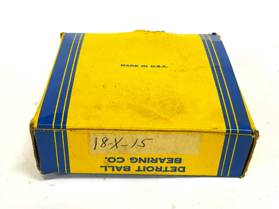 Detroit Bearing Company 3-Piece Tapered Thrust Ball Bearing 18x15 NOS