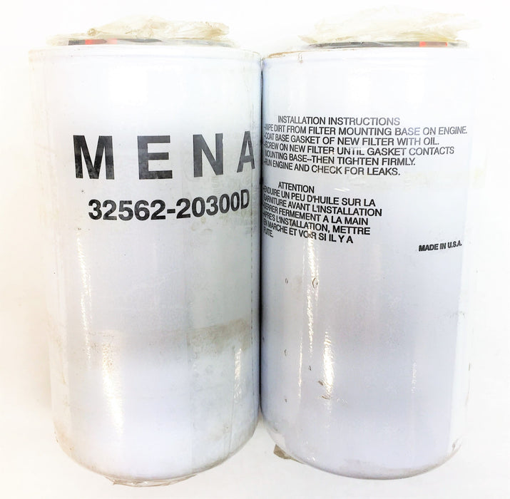 Mena Oil Filter 32562-20300D (3256220300D) [Lot of 2] NOS