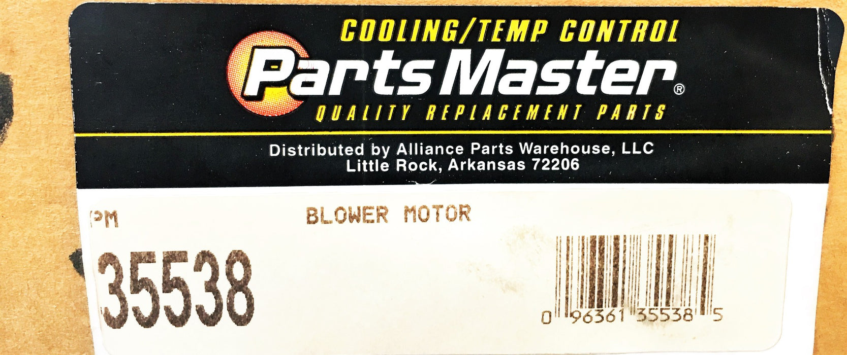 Parts Master Blower Motor 35538 NOS