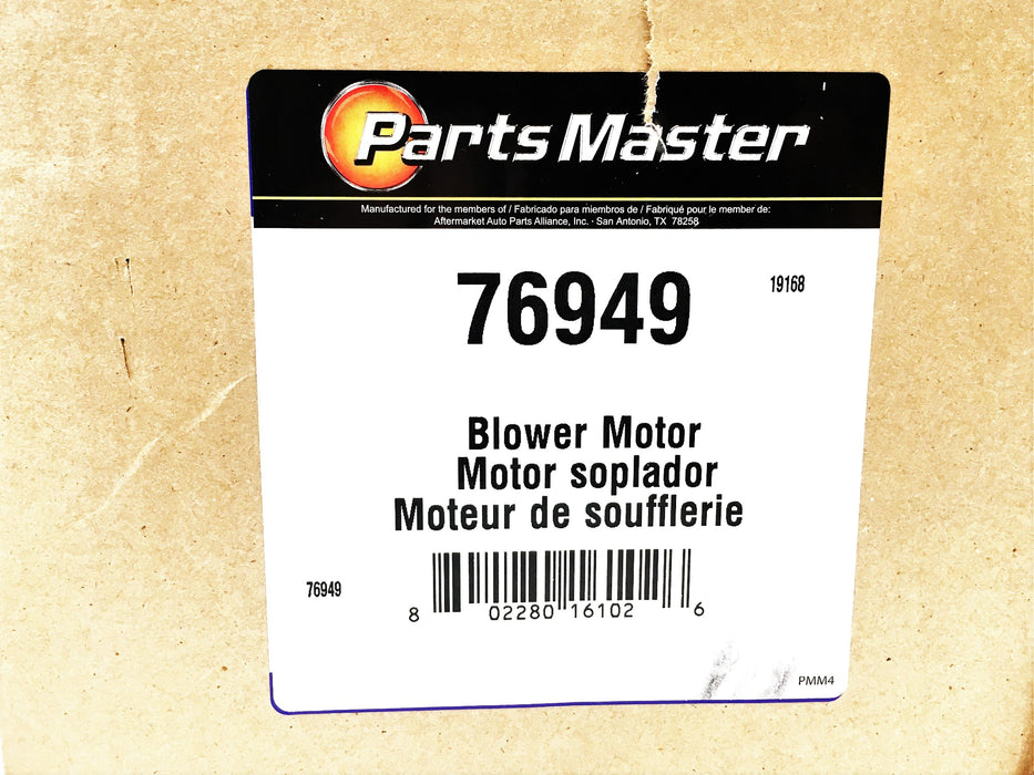 Parts Master 12V Blower Motor 76949 NOS