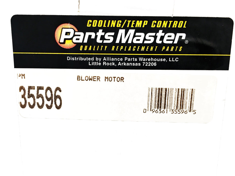 Parts Master 12V Blower Motor 35596 NOS