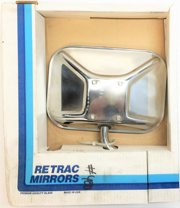 Retrac 7-1/2" X 10-1/2" Universal Mirror with Gooseneck 611600 NOS