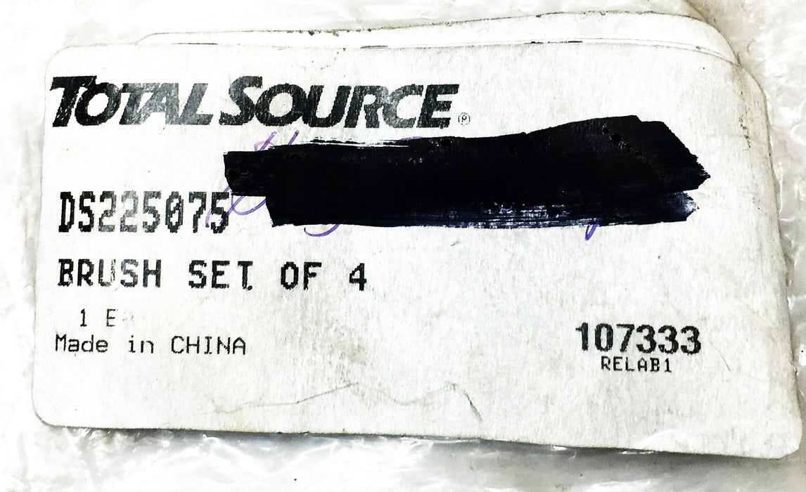 Total Source Brush-Motor Set Of 4 DS225075 NOS