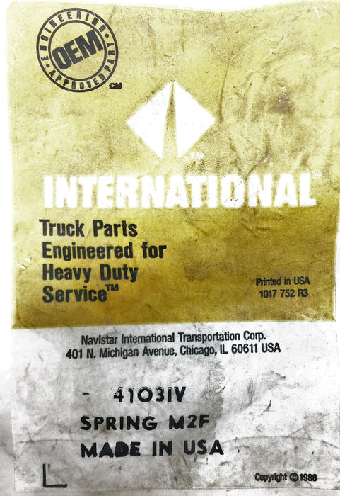 International/Navistar Spring 41031V [Lot of 5] NOS