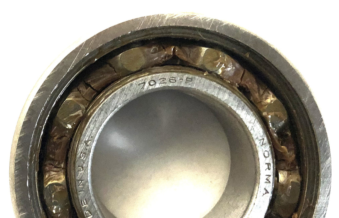 Norma Single Row Ball Bearing 7026-P NOS