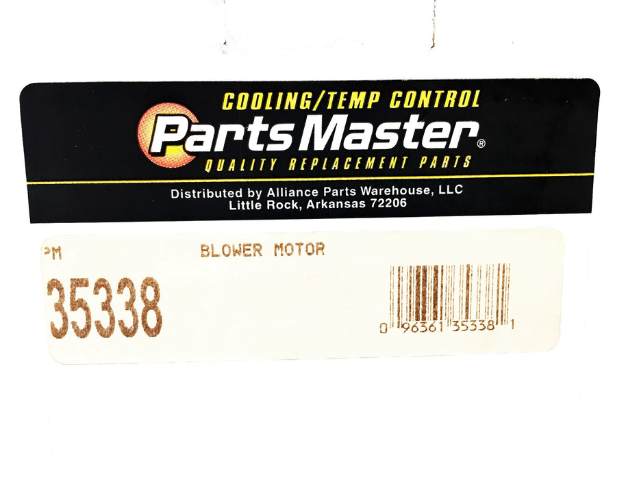 Parts Master 12V Blower Motor 35338 NOS