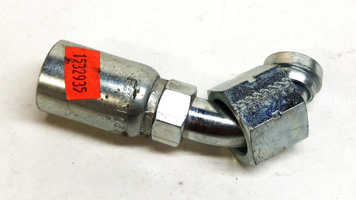 Eaton 5/8" 90 Degree Swivel Hydraulic Hose Fitting 08U-A30 [Lot of 2] NOS
