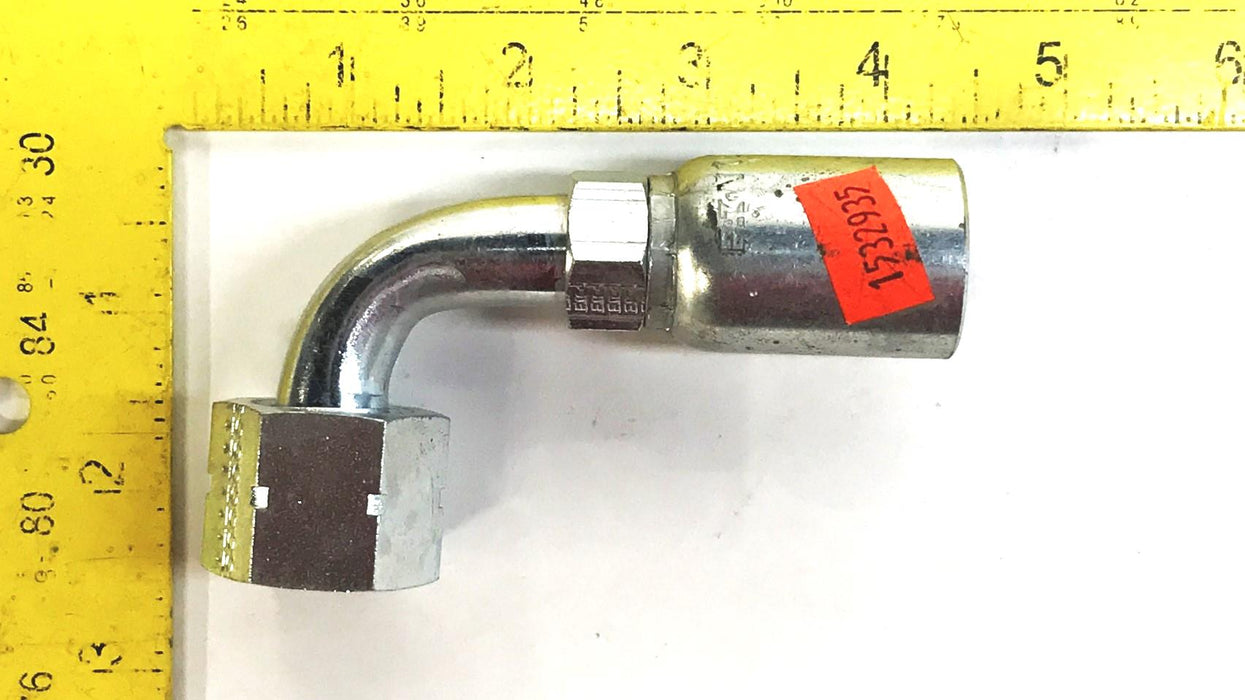 Eaton 5/8" 90 Degree Swivel Hydraulic Hose Fitting 08U-A30 [Lot of 2] NOS