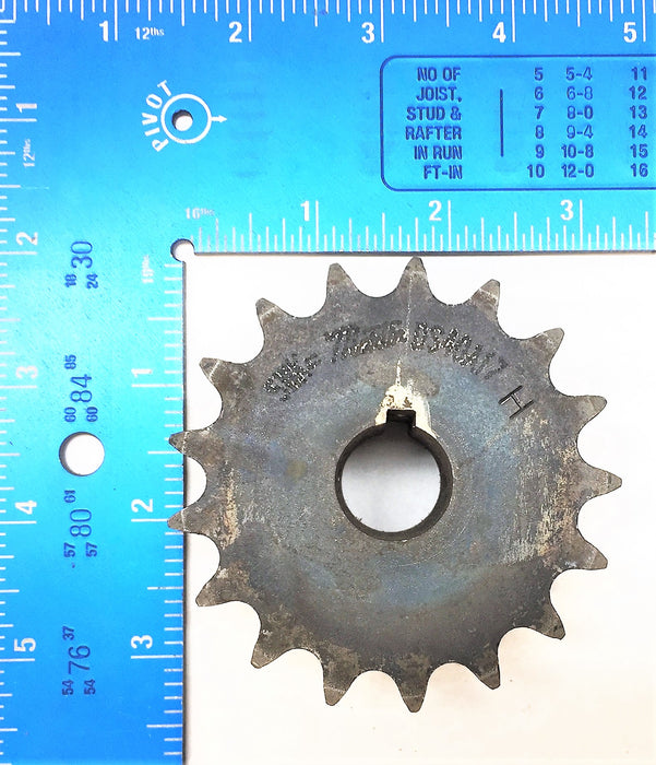 MARTIN Double Roller Chain Sprocket DS40A17H NOS