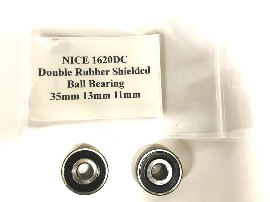 NICE Double Rubber Shielded Ball Bearing 1620DC [Lot of 2] NOS