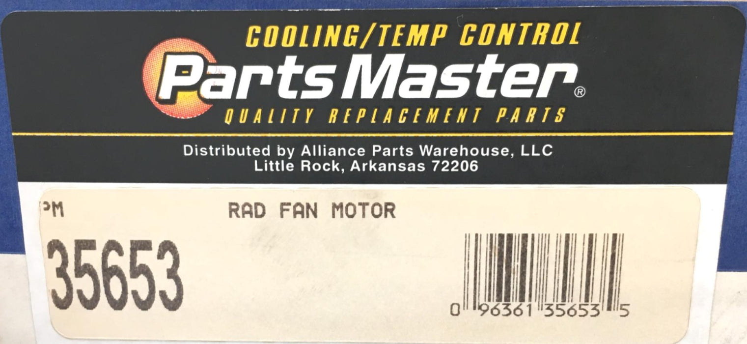Parts Master 12V Blower Motor 35653 (PM242) USED