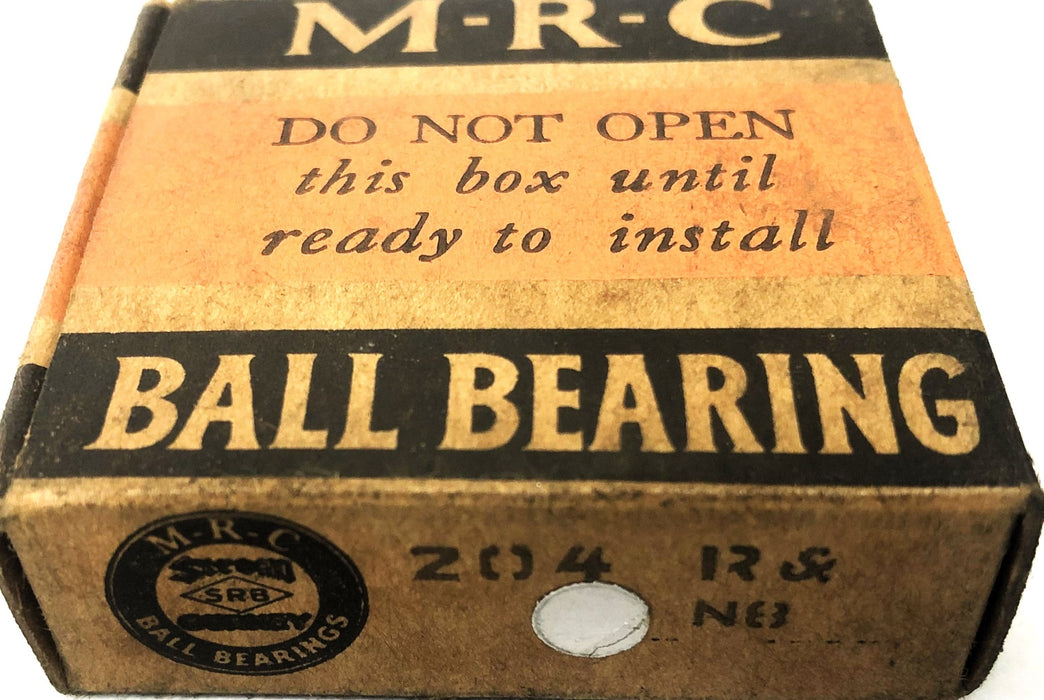 MRC Radial Ball Bearing 204R& (204R) NOS
