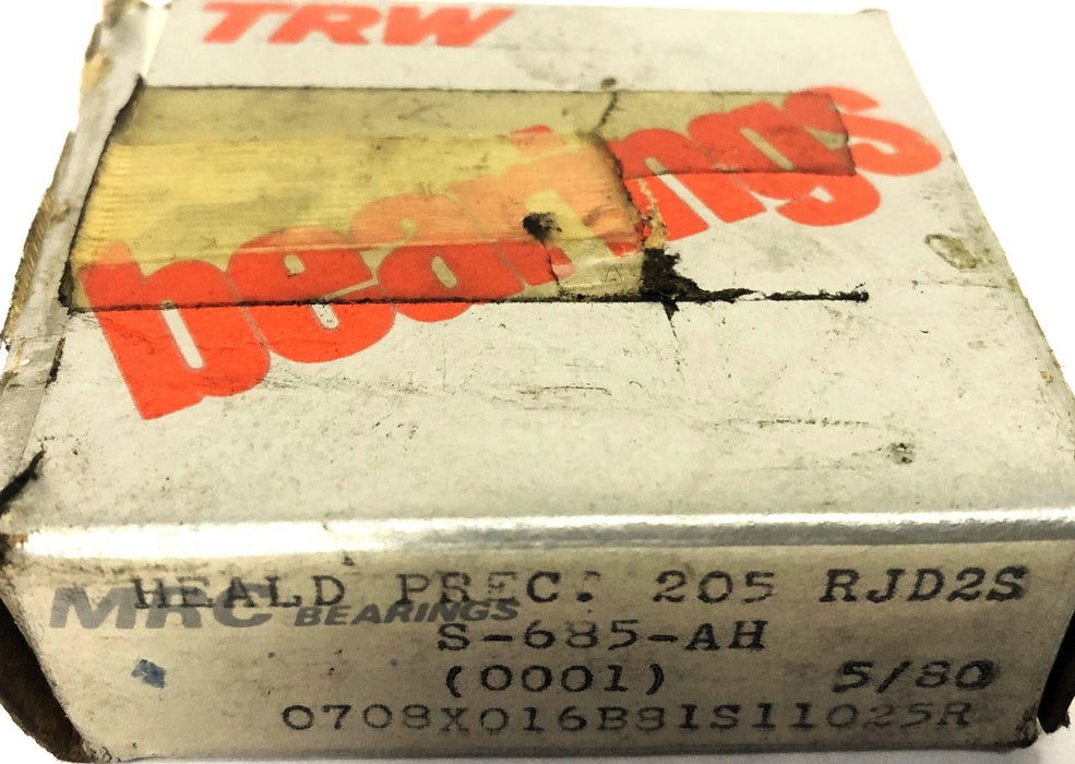 MRC TRW HEALD Angular Contact Ball Bearing 205RJD2S NOS