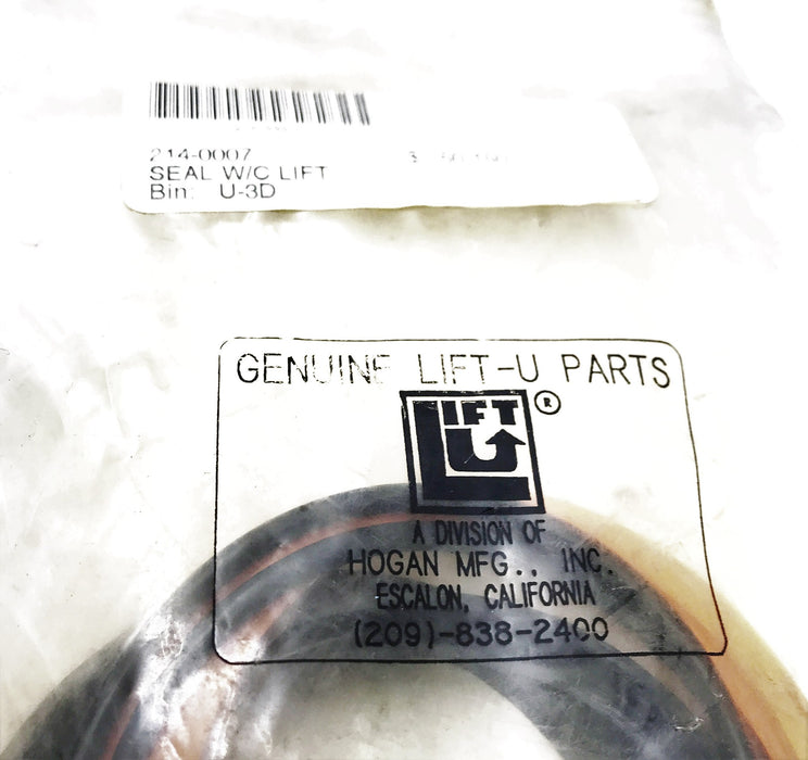 Lift U Cylinder Seal Kit 214-0007 NOS