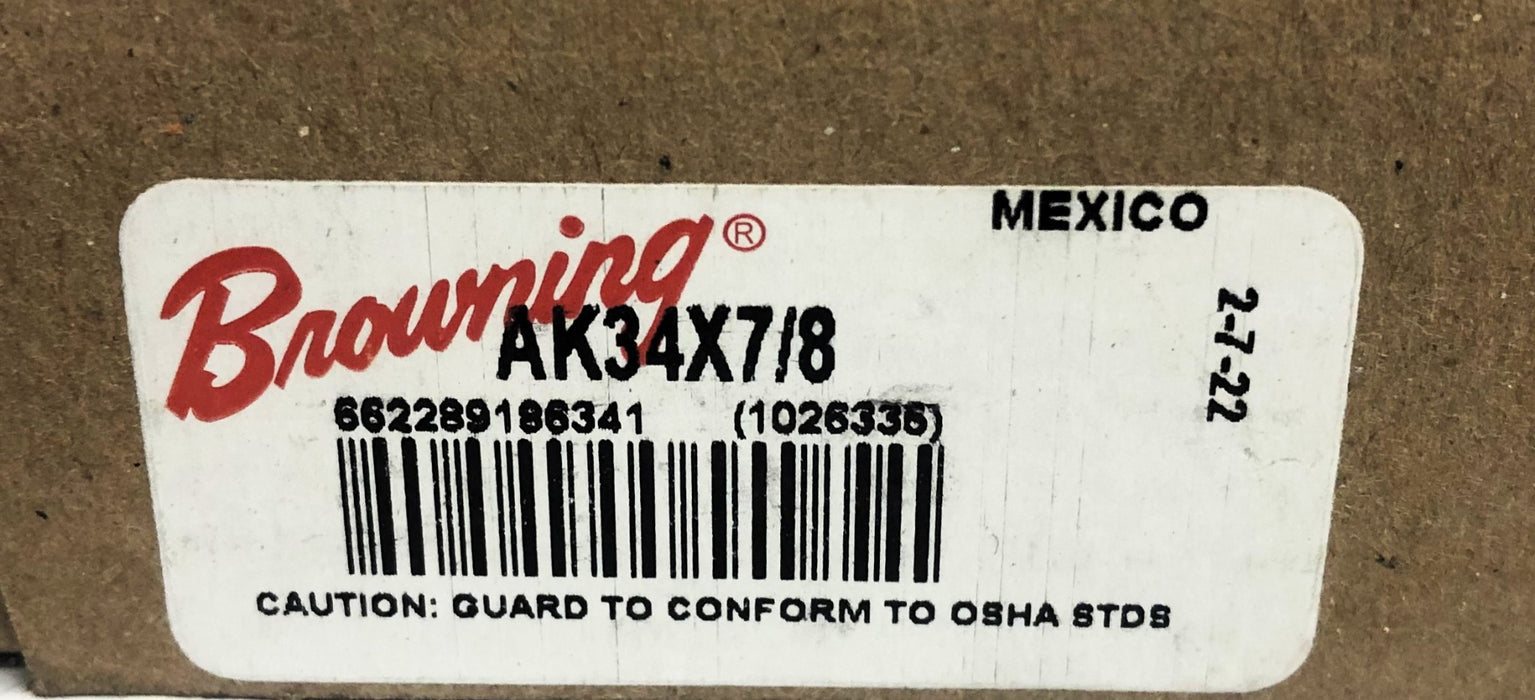 Browning Single Groove Pulley AK34X7/8 NOS