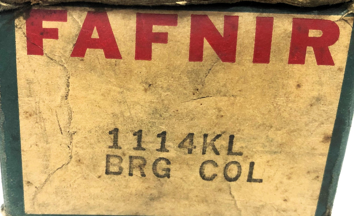 Fafnir Pillow Block Bearing Insert With Collar 1114KL NOS
