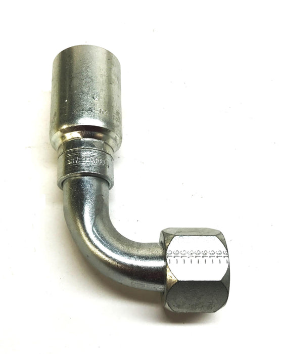 Eaton 1" x 1" 90 Degree Swivel Hydraulic Hose Fitting 16U-676 [Lot of 2] NOS