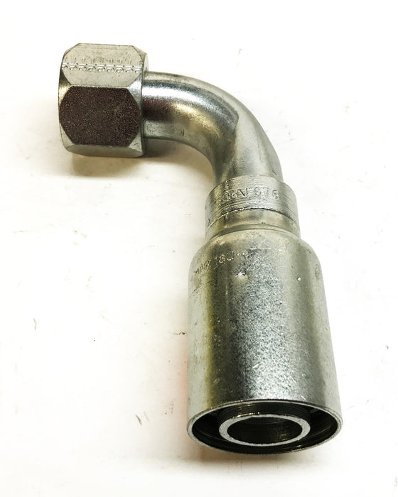 Eaton 1" x 1" 90 Degree Swivel Hydraulic Hose Fitting 16U-676 [Lot of 2] NOS
