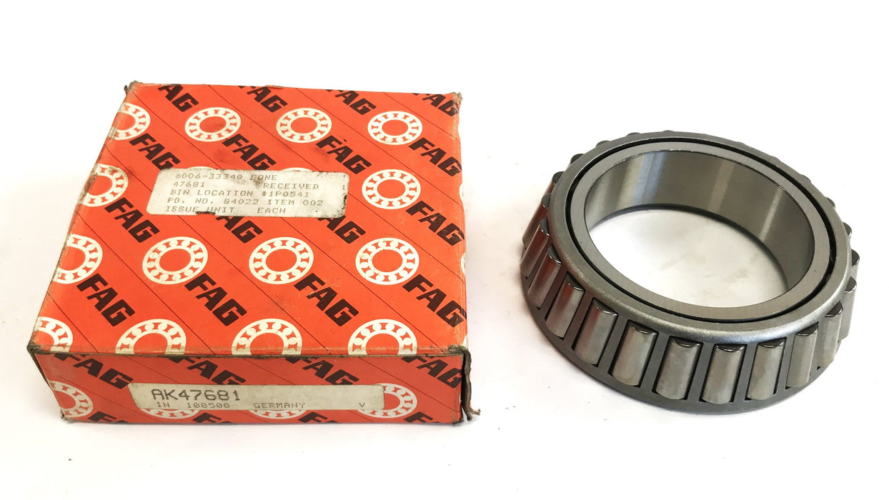 FAG Tapered Roller Bearing Cone 47681 NOS